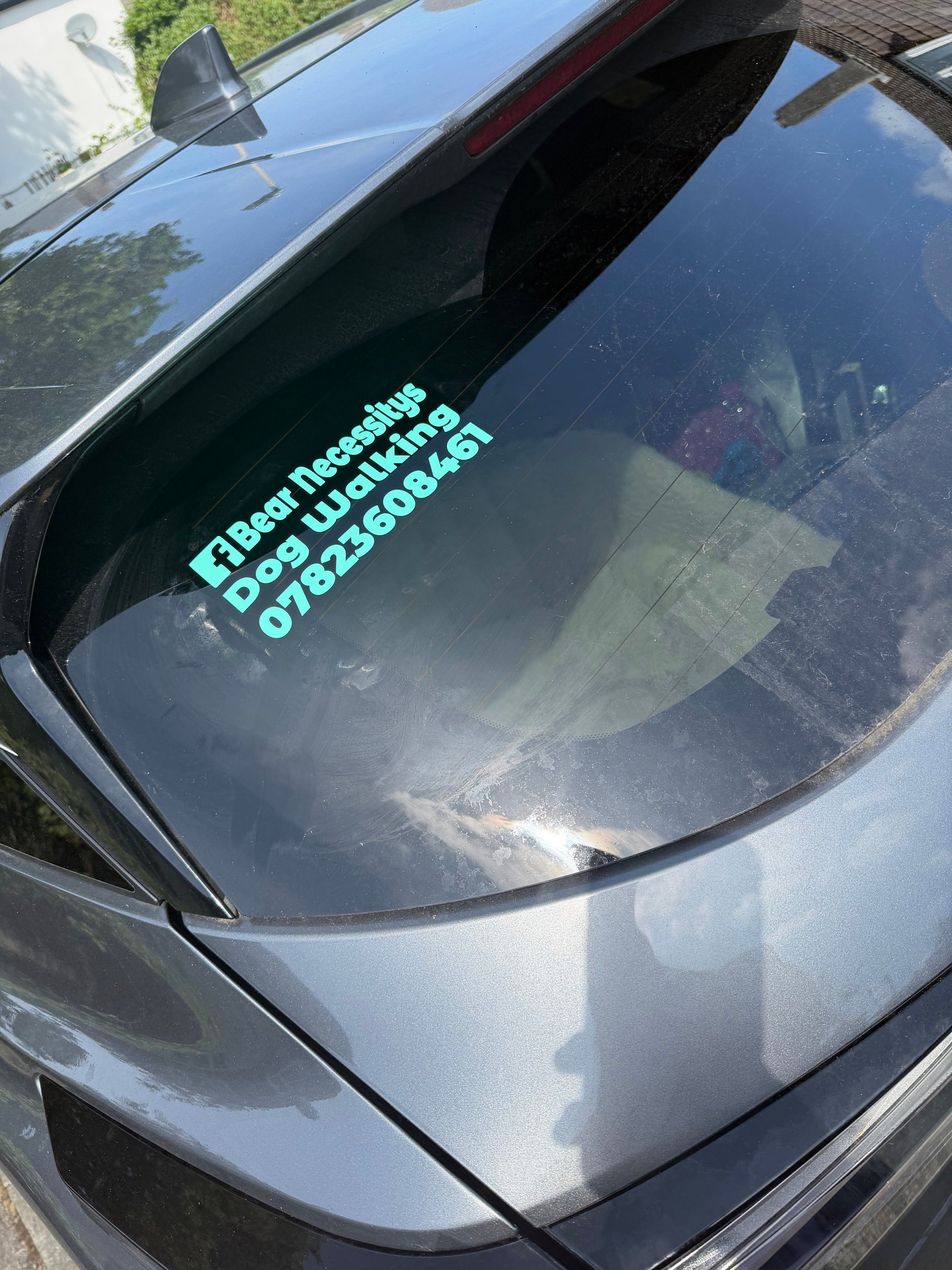 Personalised Car Window Vinyl Decal | Great For Businesses & Pet Social Media