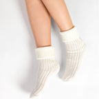 Ladies Wool Bed Socks Luxurious Super Soft Cosy Lounge Sleep Socks