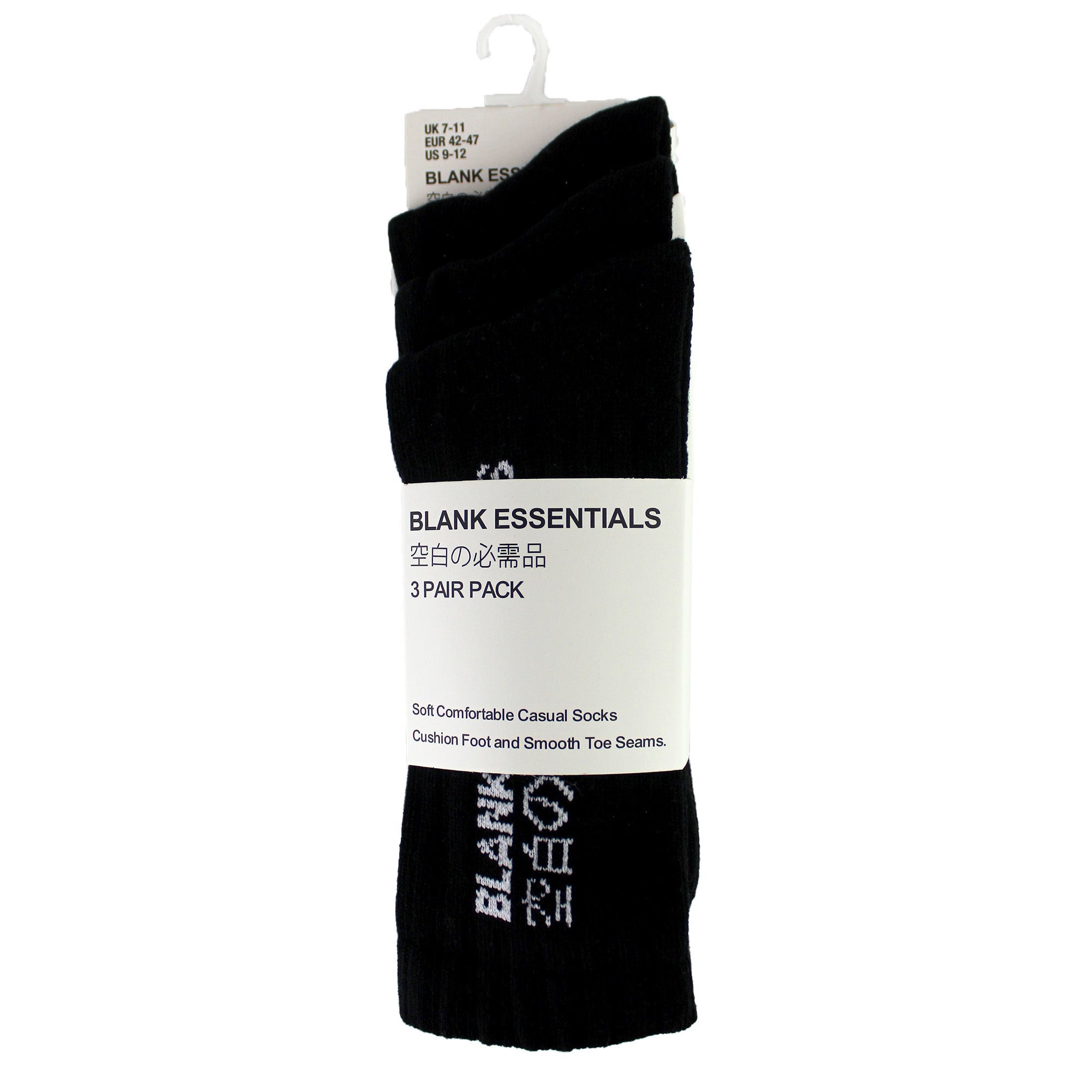 3 Pairs Mens Cotton Sport Crew Socks