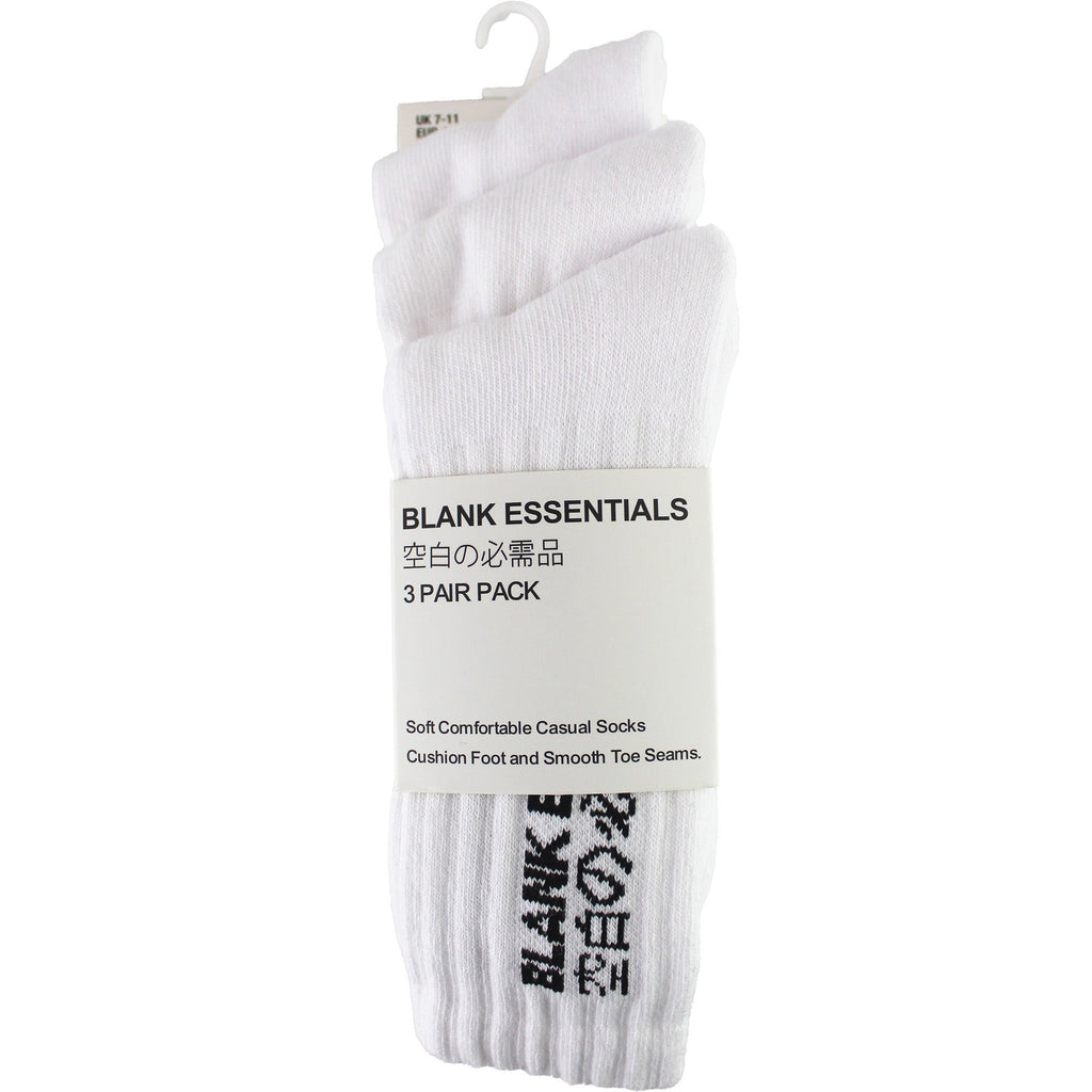 3 Pairs Mens Cotton Sport Crew Socks