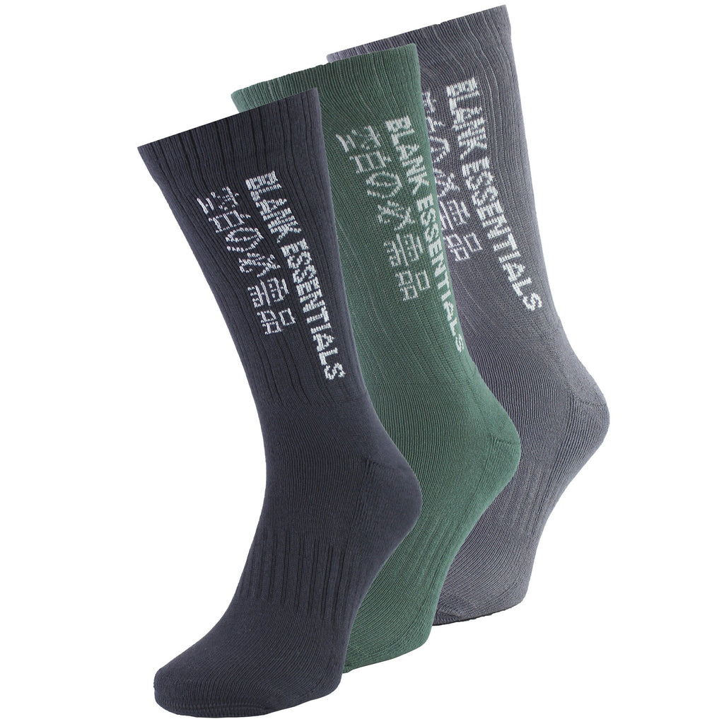 3 Pairs Mens Cotton Sport Crew Socks