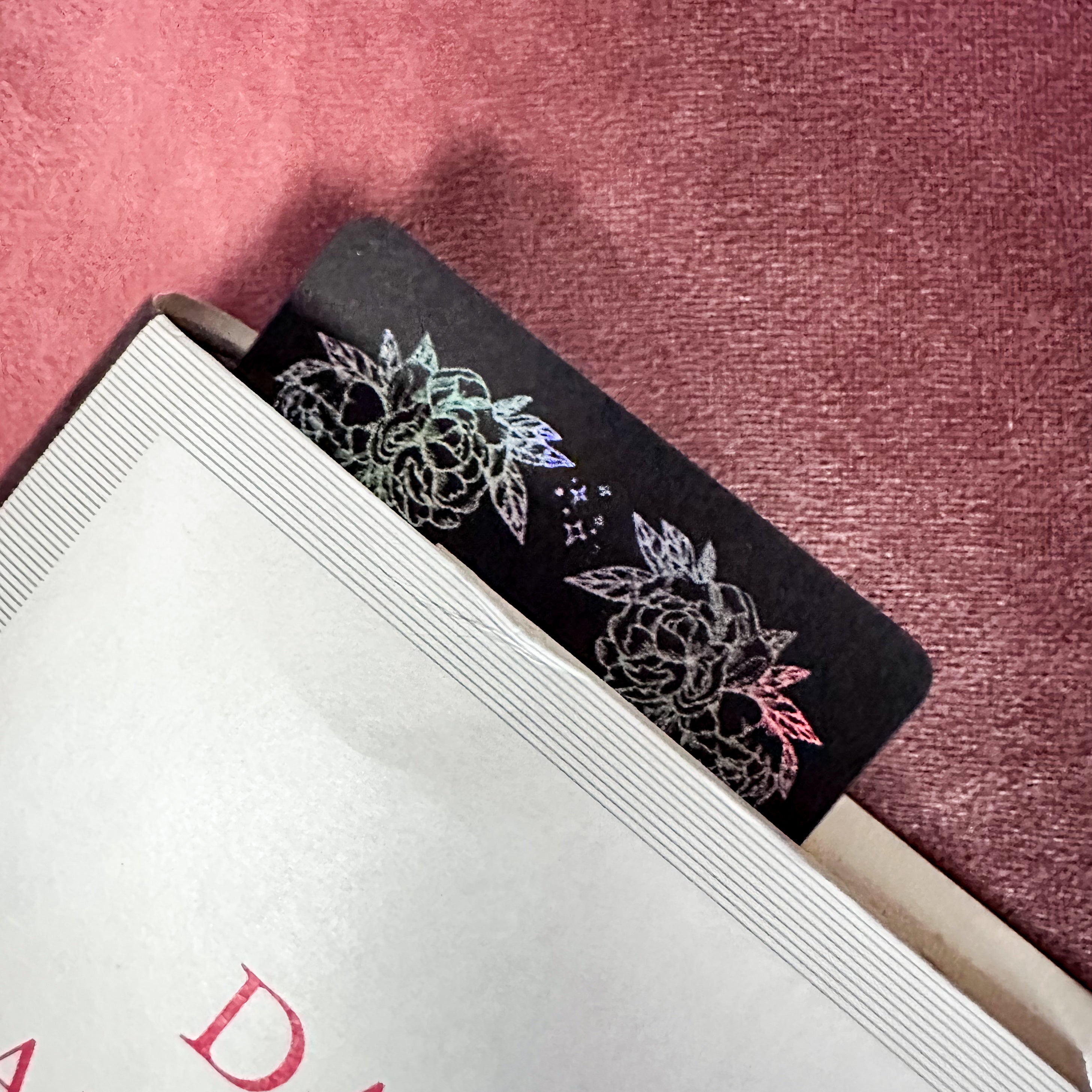 ‘Dead But Well Read’ Handmade Foiled Bookmark