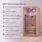 KOVE Full Spectrum Infrared Sauna – 4 Person