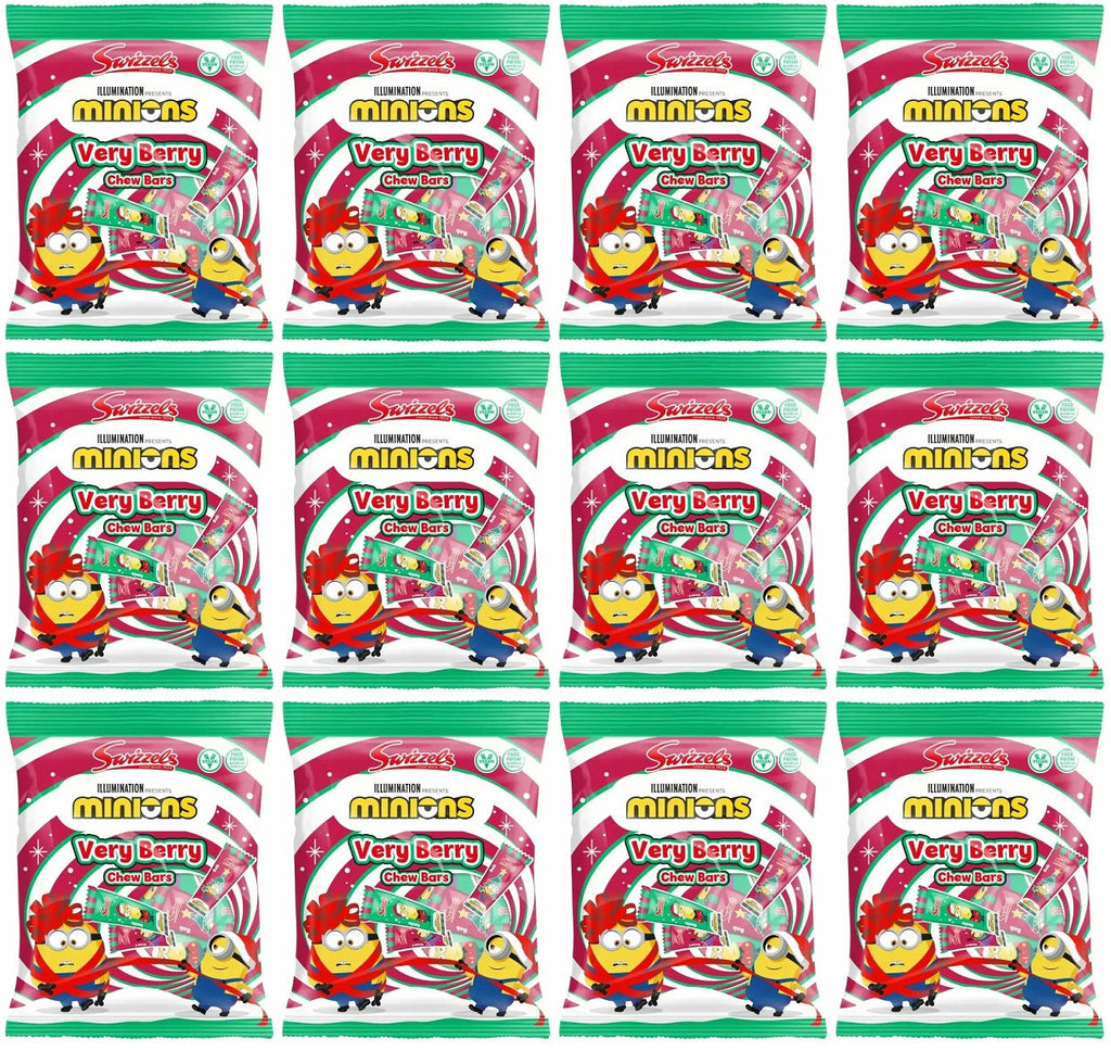12 X Swizzels Minions Very Berry Chews 140GM