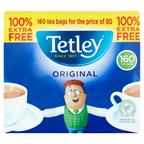 6 x Tetley Teabags 80+80 Free 160's  - 160