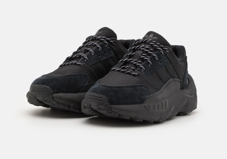 Adidas ZX 22 Boost Trainers Black Unisex Sneakers Size UK 5.5 EU 38.5