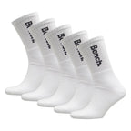 5 Pairs Mens Crew Cotton Socks - Sport Breathable Comfort Socks