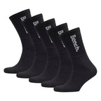 5 Pairs Mens Crew Cotton Socks - Sport Breathable Comfort Socks