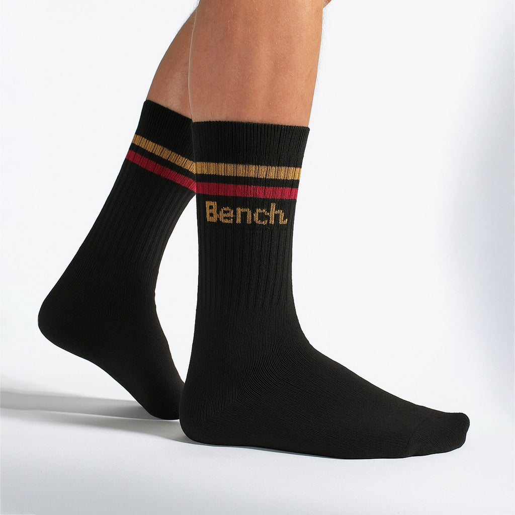 5 Pairs Mens Crew Cotton Socks - Breathable Sport Athletic Socks
