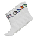 5 Pairs Mens Crew Cotton Socks - Breathable Sport Athletic Socks