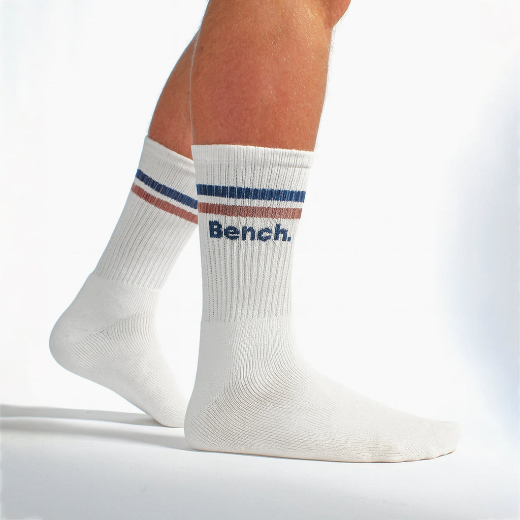 5 Pairs Mens Crew Cotton Socks - Breathable Sport Athletic Socks