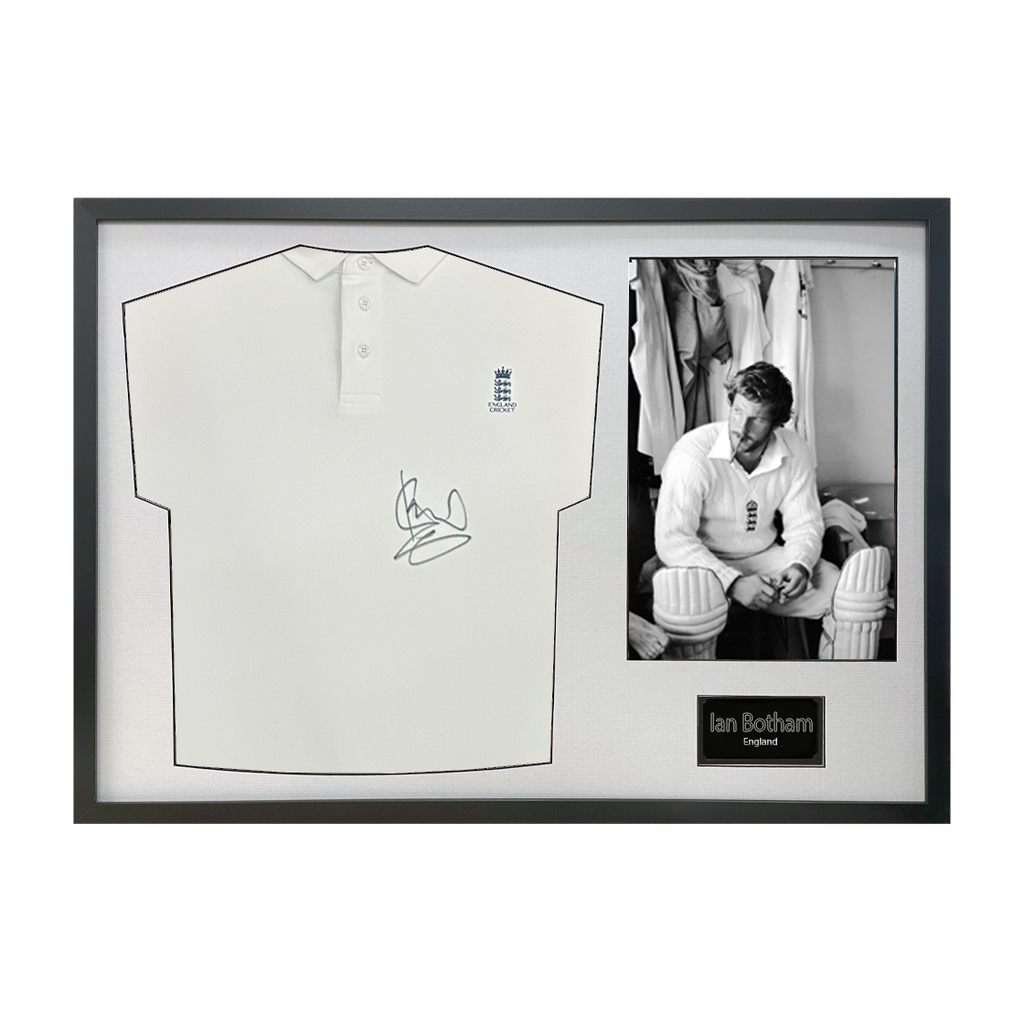 Ian Botham Signed England Shirt Classic Frame