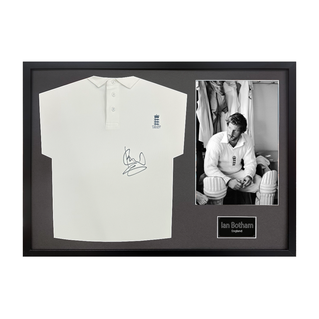 Ian Botham Signed England Shirt Classic Frame