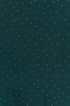 Louche Brigitta Micro Dot Throw On Smock Dress in Green