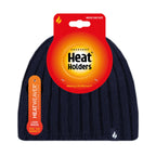 Mens 3.4 TOG Soft Fleece Lined Ribbed Knitted Thermal Winter Hat