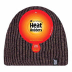 Mens Soft Fleece Lined Thermal Ribbed Beanie Hat