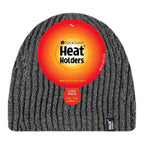 Mens Soft Fleece Lined Thermal Ribbed Beanie Hat
