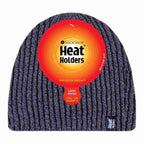 Mens Soft Fleece Lined Thermal Ribbed Beanie Hat