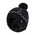 Mens Fleece Lined Thermal Winter Warm Beanie Bobble Hat with Pom Pom