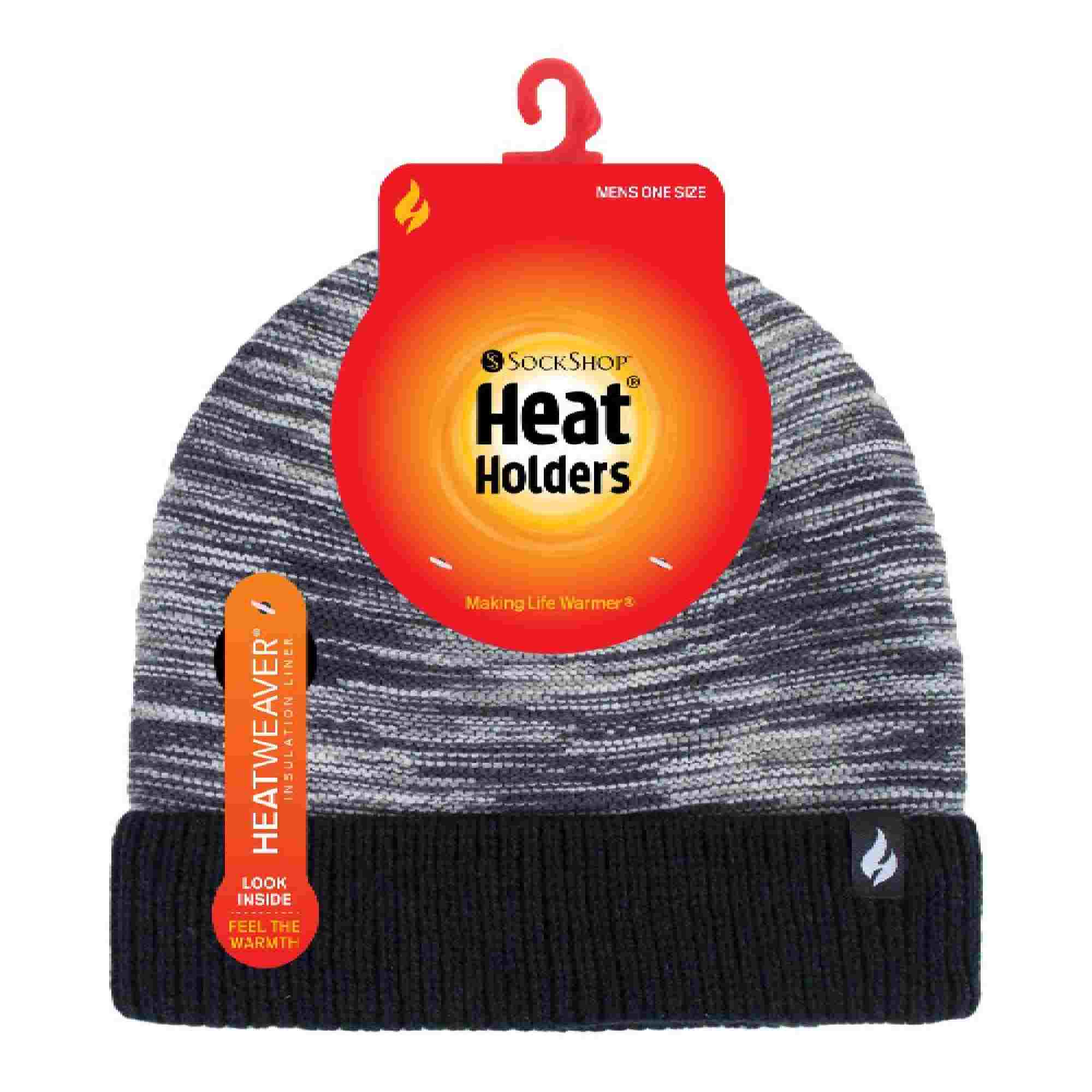 Mens Thermal Knitted Beanie Hat for Winter