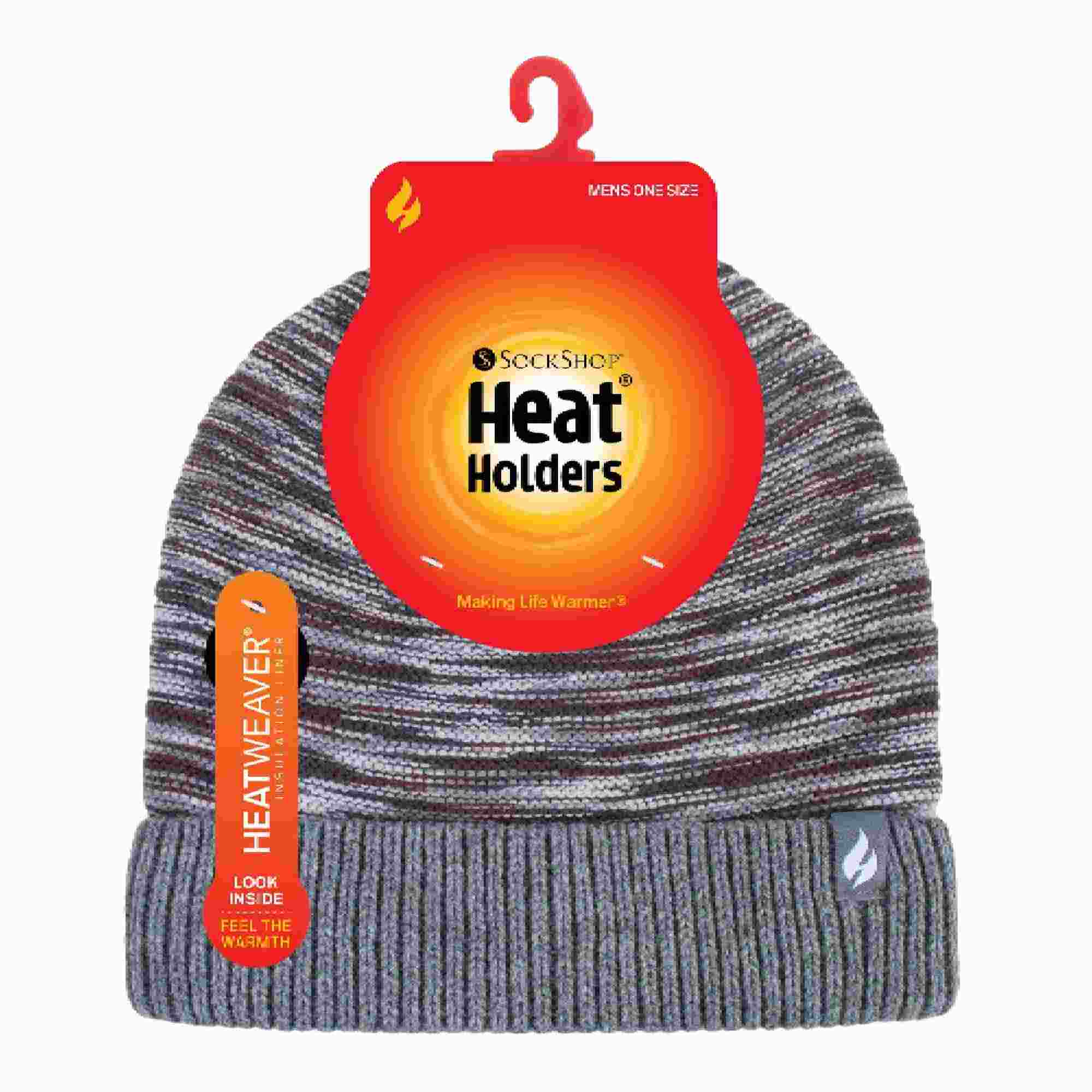 Mens Thermal Knitted Beanie Hat for Winter