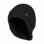 Mens Knitted Thermal Winter Warm Expedition Hat with Drop Neck