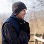 Mens Knitted Thermal Winter Warm Expedition Hat with Drop Neck