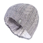 Ladies Cable Knit 3.4 Tog Fleece Lined Thermal Winter Hat