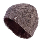 Ladies Cable Knit 3.4 Tog Fleece Lined Thermal Winter Hat