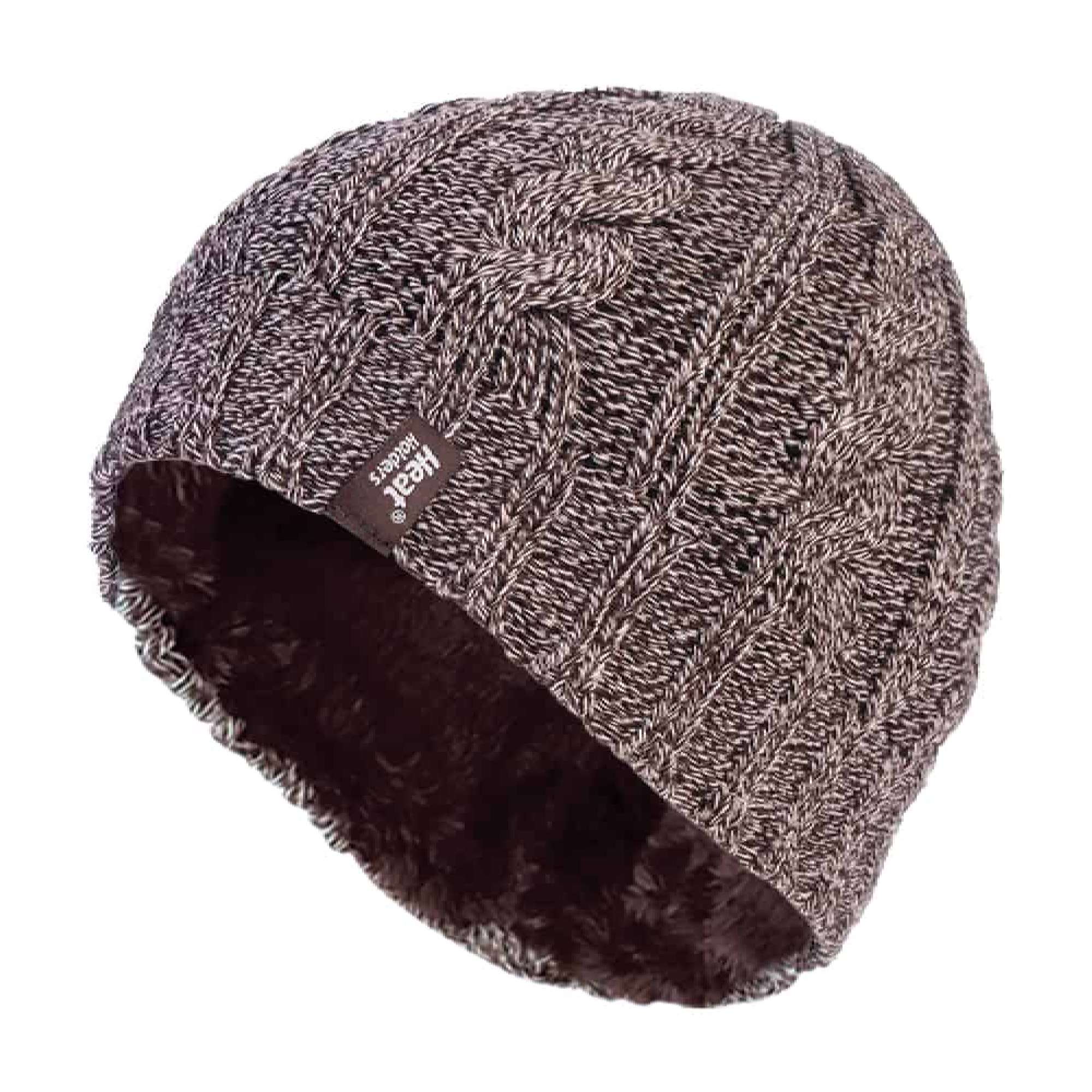 Ladies Cable Knit 3.4 Tog Fleece Lined Thermal Winter Hat