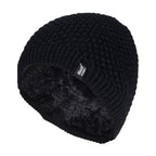 Ladies Crochet Knit Fleece Lined Warm Thermal Winter Beanie Hat