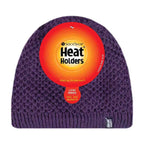 Ladies Crochet Knit Fleece Lined Warm Thermal Winter Beanie Hat