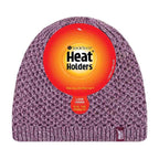 Ladies Crochet Knit Fleece Lined Warm Thermal Winter Beanie Hat