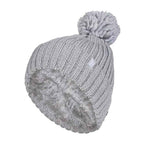 Ladies Ribbed Cuffed Thermal Insulated Winter Pom Pom Bobble Hat