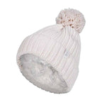 Ladies Ribbed Cuffed Thermal Insulated Winter Pom Pom Bobble Hat