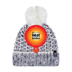 Ladies Fleece Lined Cuffed Thermal Winter Bobble Hat with Pom Pom