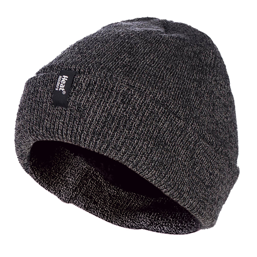 Mens 3.6 TOG Fleece Lined Thermal Turn Over Cuff Winter Beanie Hat