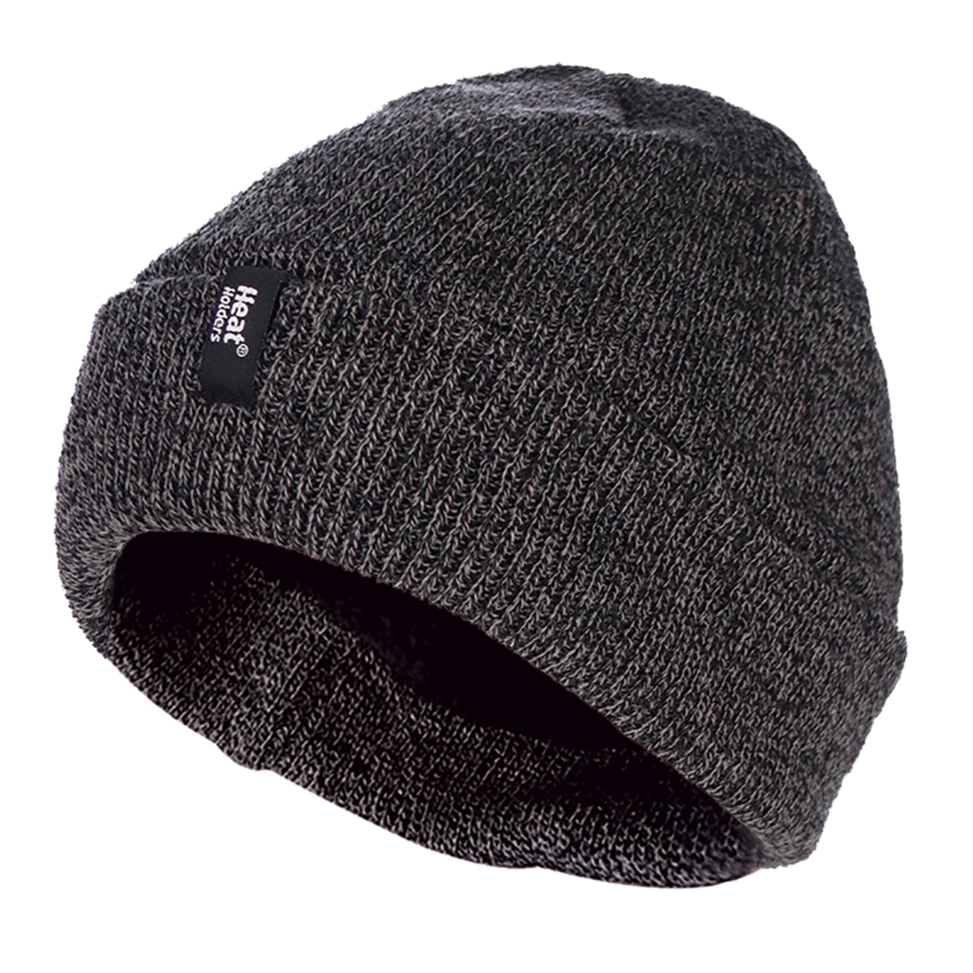 Mens 3.6 TOG Fleece Lined Thermal Turn Over Cuff Winter Beanie Hat