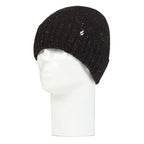 Warm Ribbed Cuff Beanie Hat for Men | Fleece Lined Chunky Winter Hat