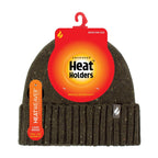 Warm Ribbed Cuff Beanie Hat for Men | Fleece Lined Chunky Winter Hat