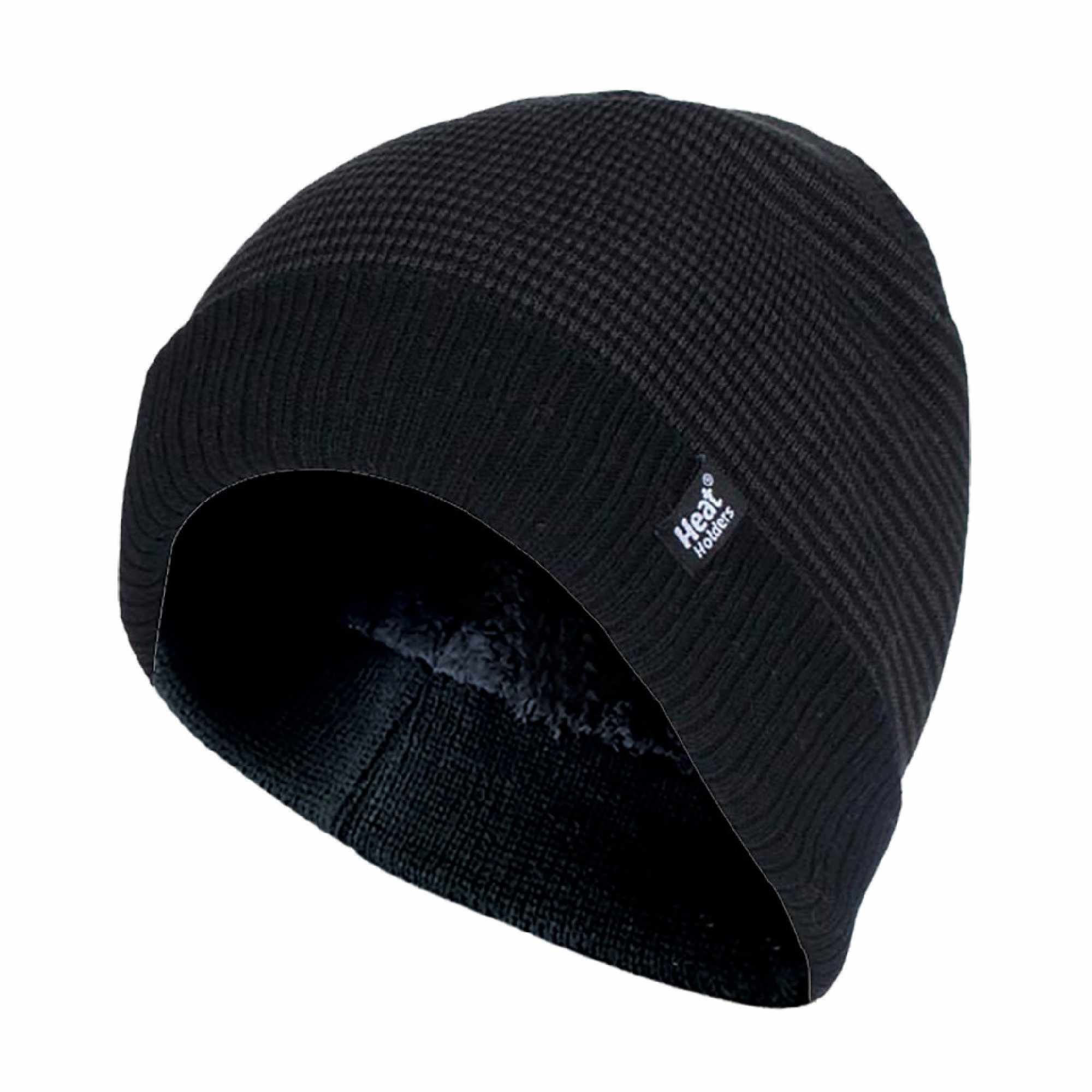 Mens Thin Striped Thermal Insulated Winter Beanie Hat