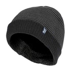 Mens Thin Striped Thermal Insulated Winter Beanie Hat