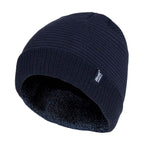 Mens Thin Striped Thermal Insulated Winter Beanie Hat