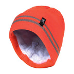 Mens Hi Vis Reflective Soft Fleece Lined Thermal Winter Hat