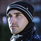 Mens Hi Vis Reflective Soft Fleece Lined Thermal Winter Hat