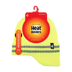 Mens Hi Vis Reflective Fleece Lined Thermal Winter Hat with Drop Neck