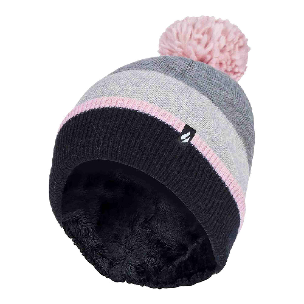 Heat Holders Ladies Fleece Lined Pom Pom Hat