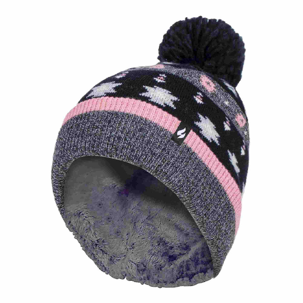 Heat Holders Ladies Fleece Lined Pom Pom Hat
