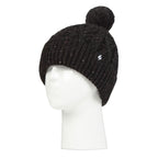 Cozy Pom Pom Bobble Hat for Women | Cable Knit Beanie with Fleece Lining