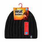 Mens 3.4 TOG Soft Fleece Lined Ribbed Knitted Thermal Winter Hat